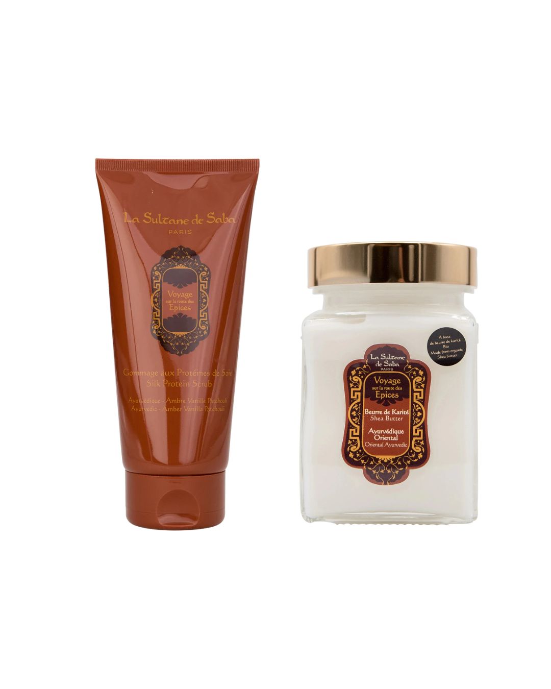 SPECIAL Ayurveda Set: Silk Protein Scrub + Shea Butter