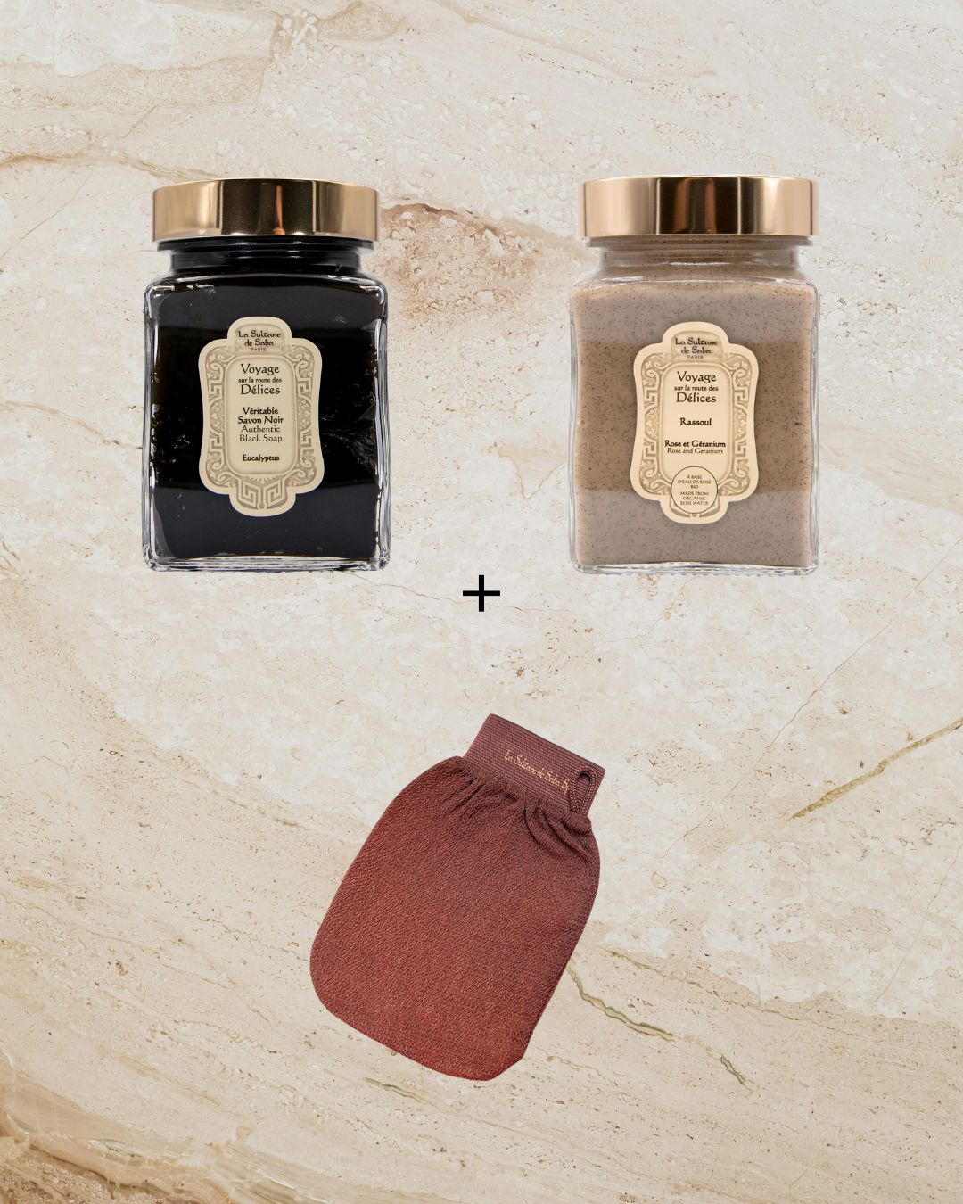 Набор «Хаммам»: Чёрное мыло + Рассул + Кесса