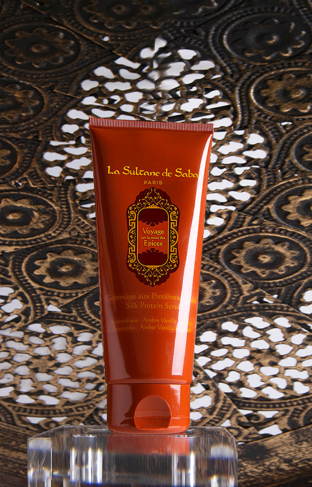 Silk Protein Scrub Oriental Ayurvedic Amber Vanilla Patchouli (Spices)