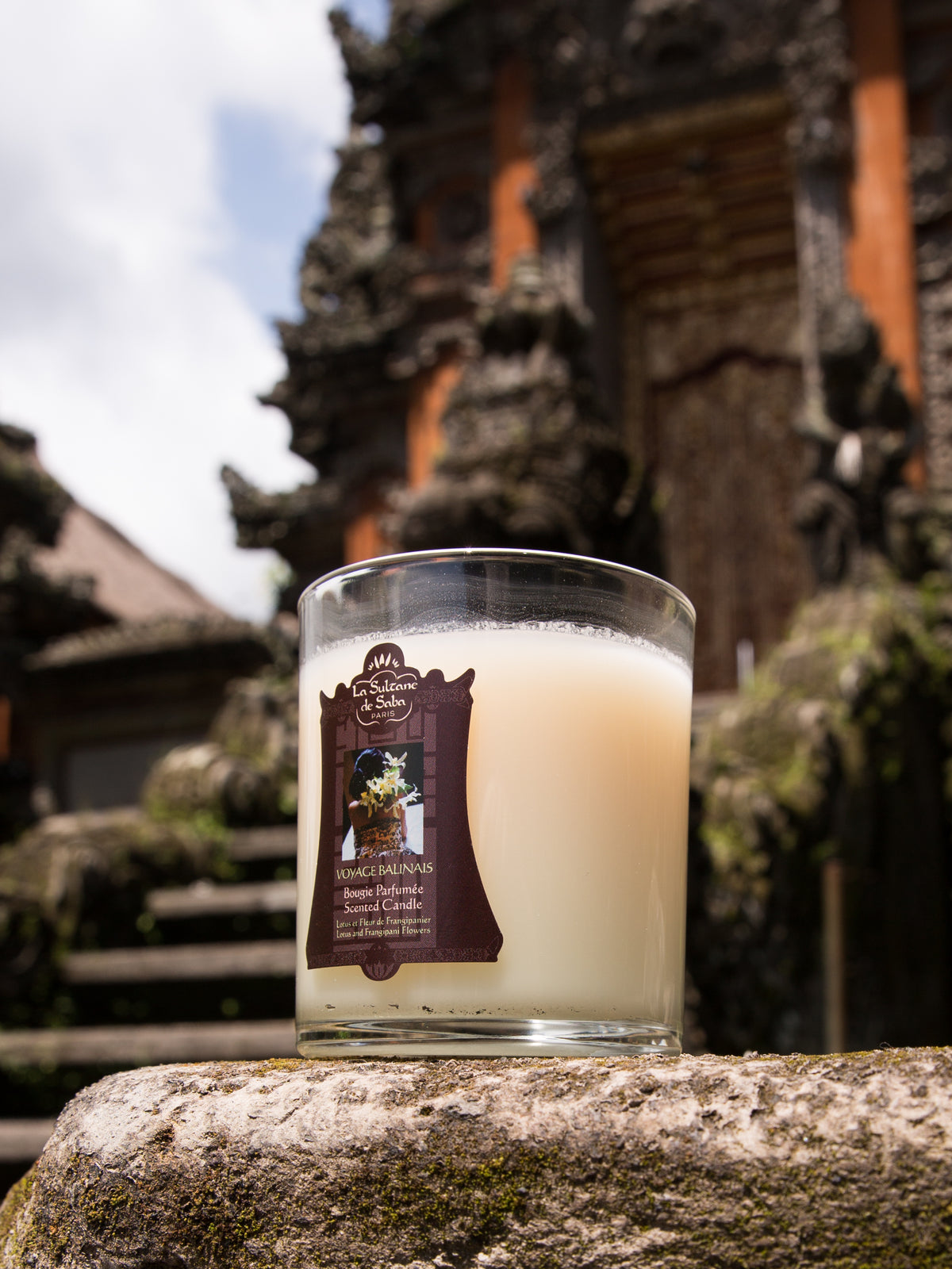 Candle Lotus and Frangipani Flower (Bali)