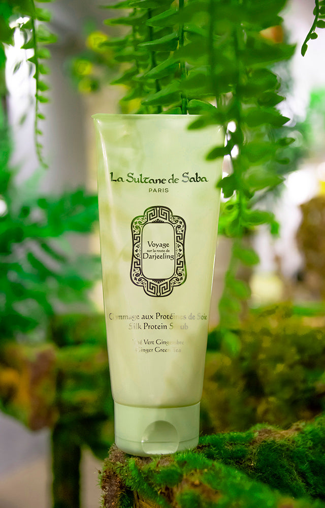 Silk Protein Scrub Green Tea & Ginger (Darjeeling)
