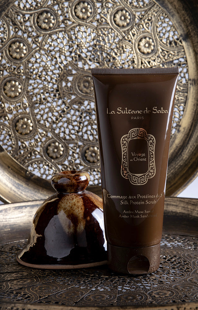 Silk Protein Scrub Amber Musk Sandalwood (Orient)